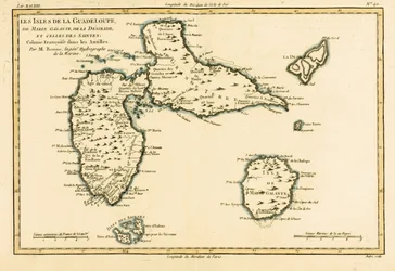 The Islands of Guadeloupe, Marie-Galante, La Desirade, and the Isles des Saintes, French colonies in the Antilles, from 